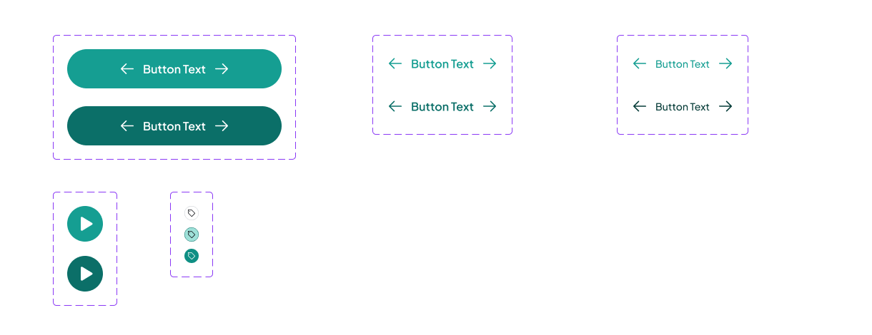 Brightly button styles and states