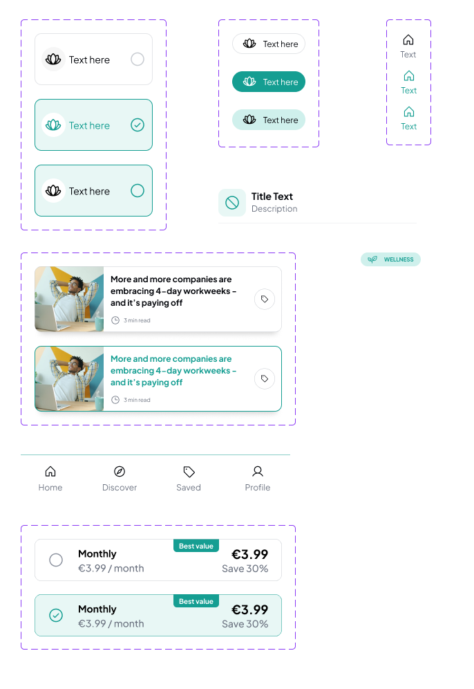 Brightly reusable interface components