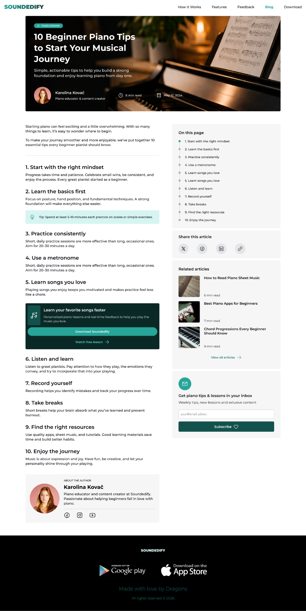 Soundedify educational blog article page